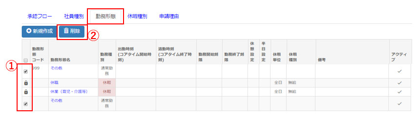 AttendanceWorkformDelete